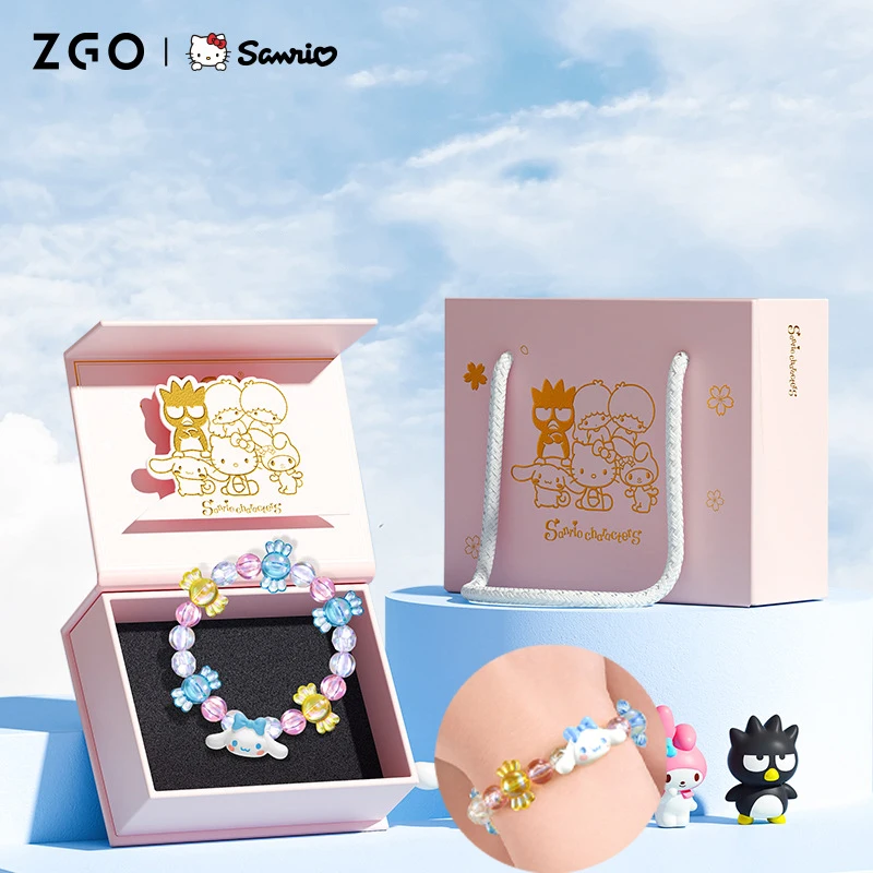 

Kawaii Sanrio Cinnamoroll Cartoon Bracelet Hair Rope Candy Modeling Clear Solid Cute Colorful Jewelry Girlfriend Birthday Gifts