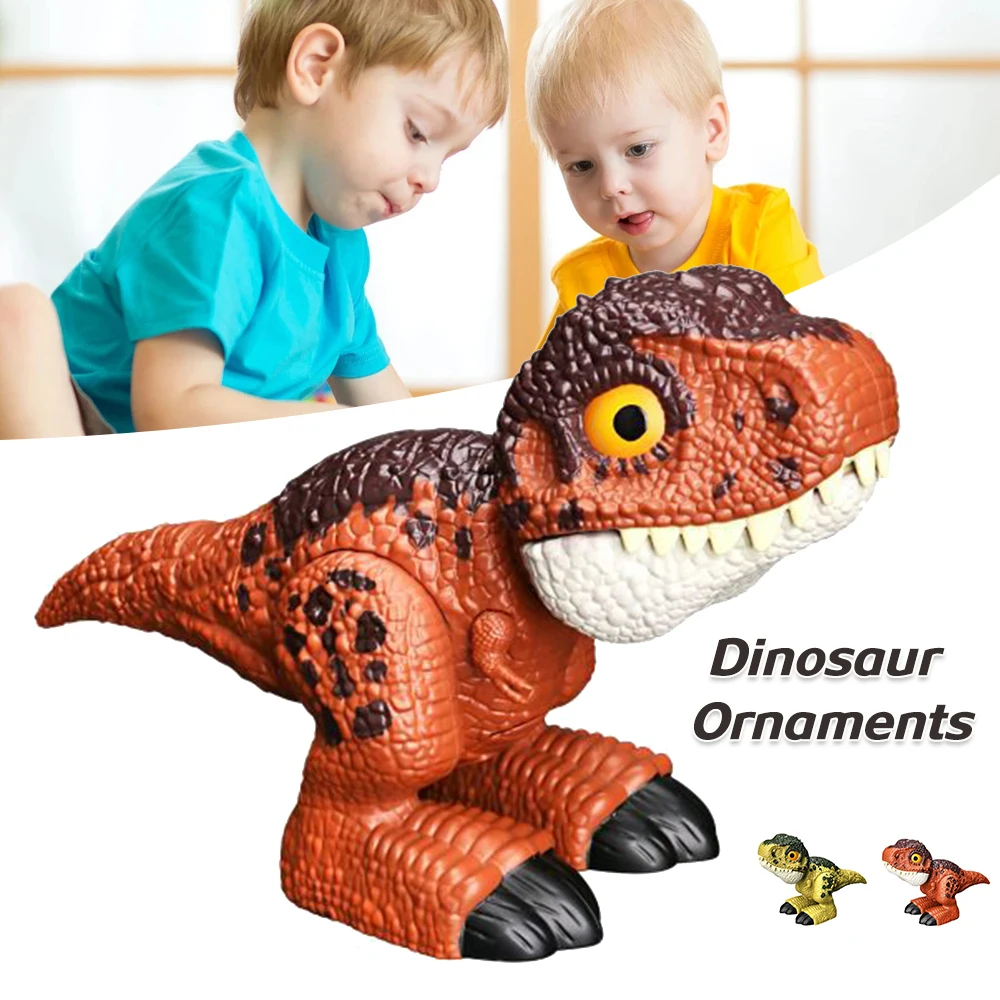 

Cartoon Sounding Dinosaur with Movable Joints Simulation Animal Model Toy Great Gift Desktop Furnishings for Children YH-17