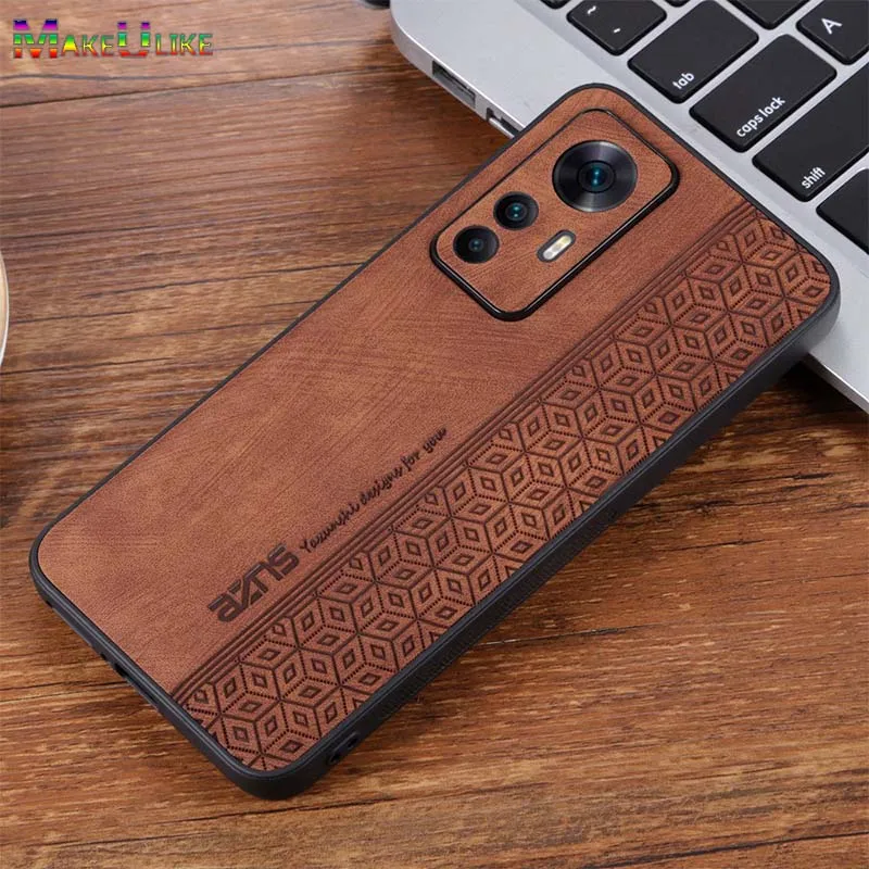 

Leather Case for Xiaomi Mi 12S 13 Pro Case Ultra Thin Cube Pattern Full Protect Cover for Xiaomi 12 13 Lite 12X 12Pro 13Pro Case