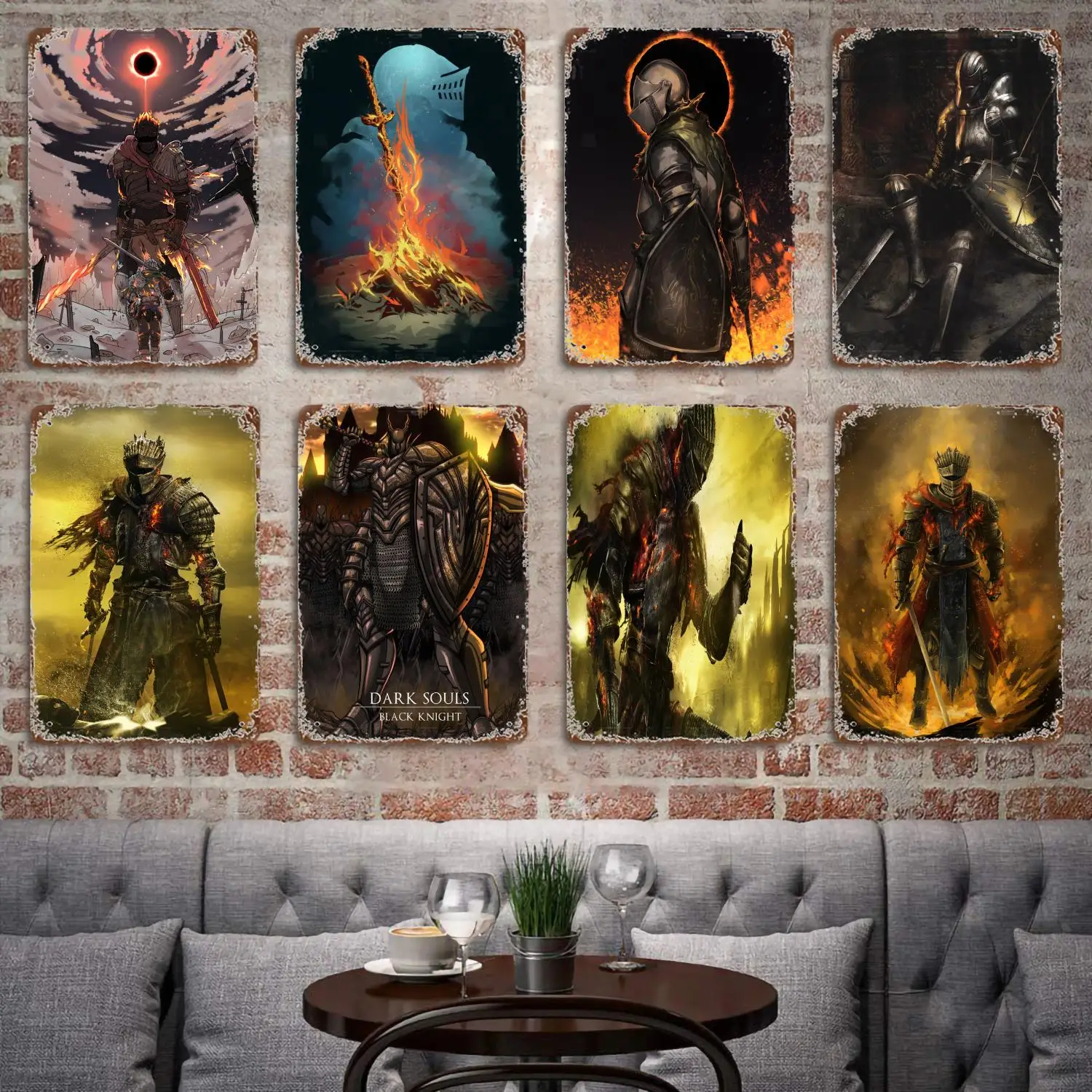 

Dark Souls 1 2 3 metal Decor Poster Vintage Tin Sign Metal Sign Decorative Plaque for Pub Bar Man Cave Club Wall Decoration