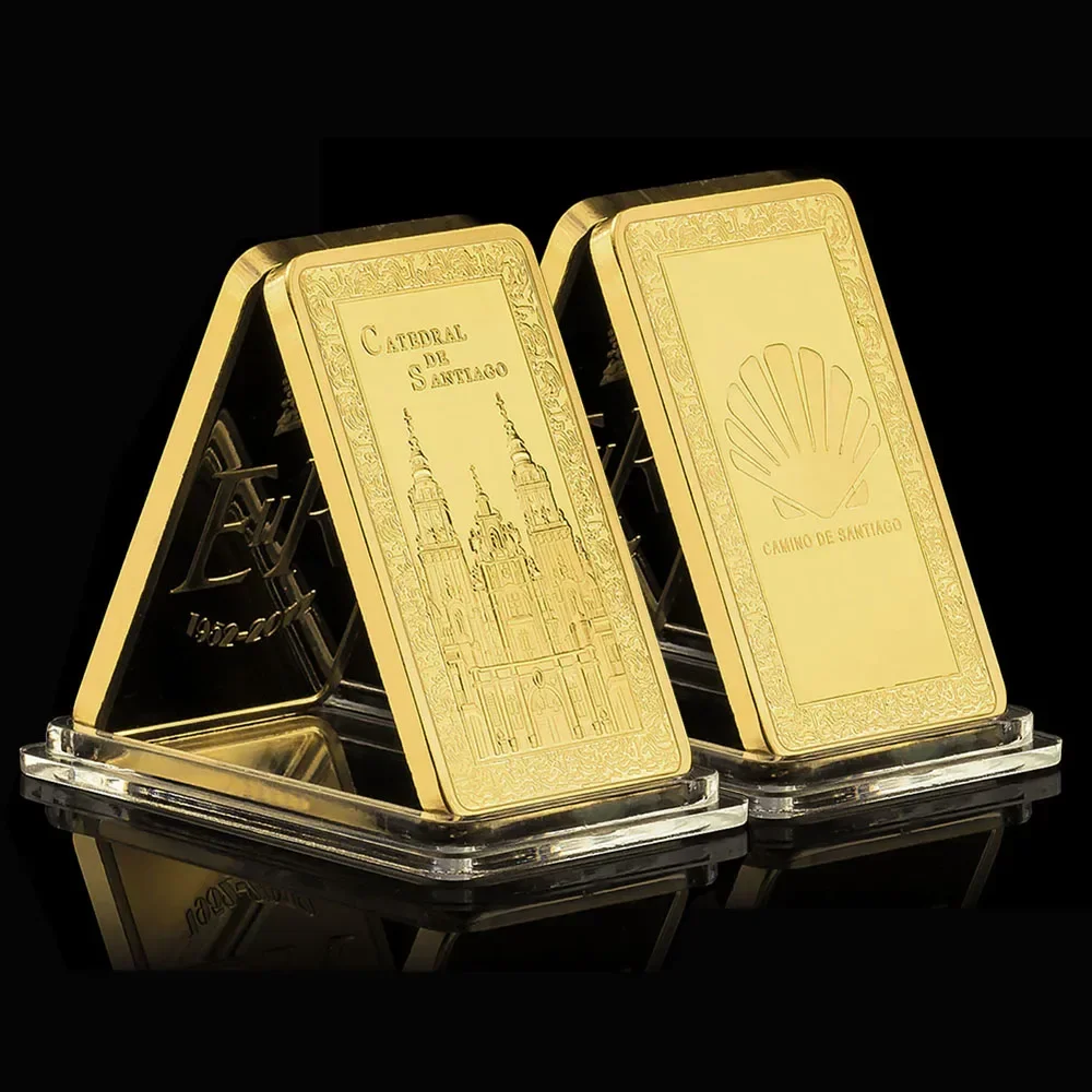 Camino De Santiago позолоченная сувенирная монета для бара коллекционный подарок