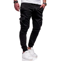 autumn spring men trouser outwear many pocket fashion trend solid color clothes mens cargo pants military style tactical pants