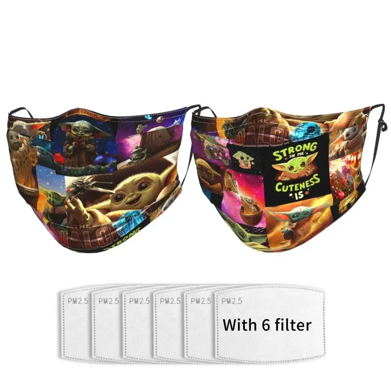 

Disney Cartoon Printing Adult Mask Outdoor Sports Protection Sunscreen Dust Masks Washable Adjustable Suitable Men Women 2PCS