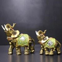 decoration mini craft resin elephant figurine garden miniature gift home desktop