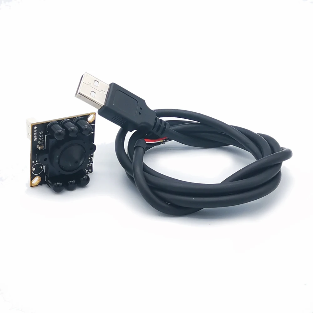 Фото Инфракрасный модуль камеры 1080P 720P OTG USB 28x28 мм с 6 светодиодами 940nm CCTV безопасность Usb UVC камера с функцией ночного видения Type-C №2