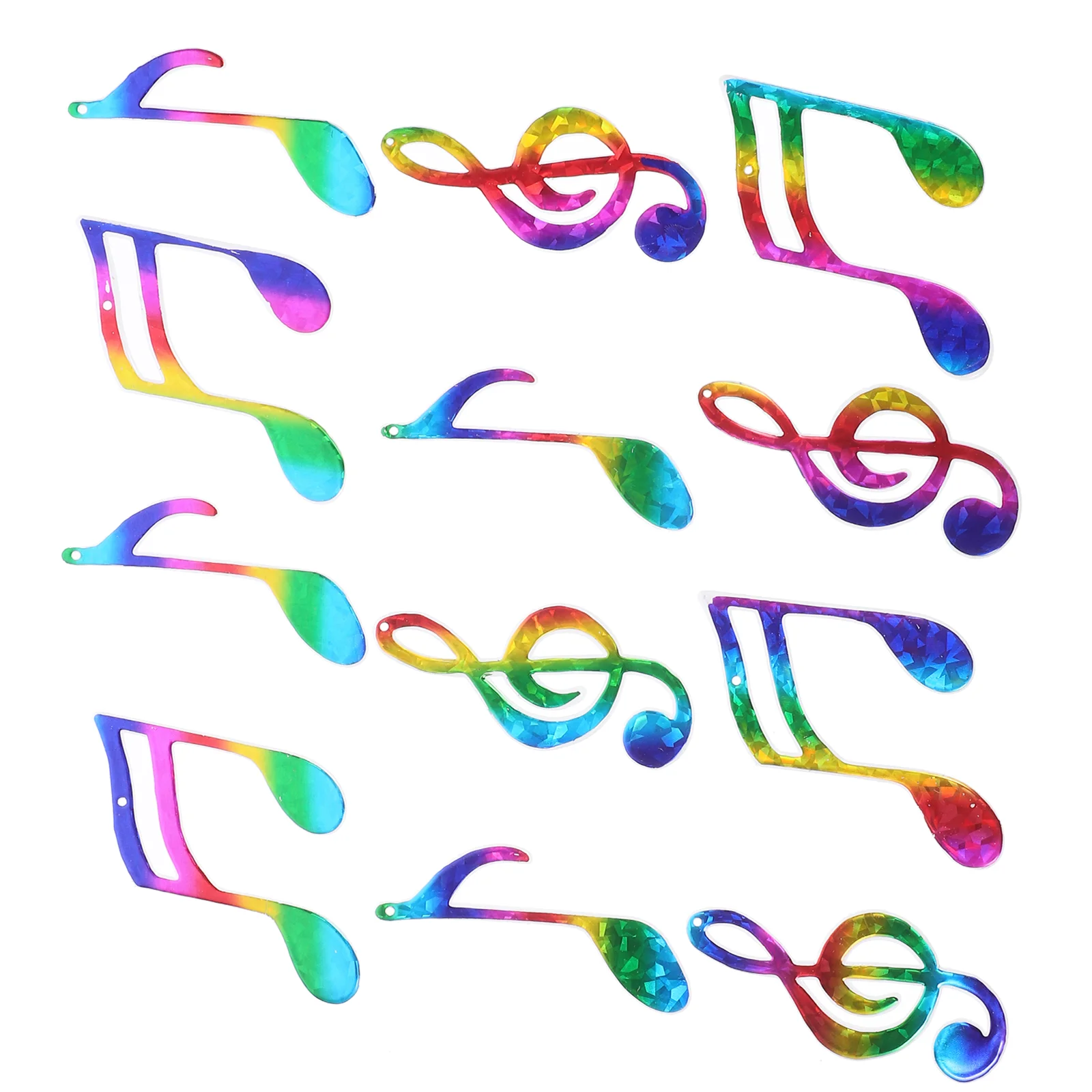 12 шт. кулон с горячим покрытием красочные музыкальные ноты рождественская елка