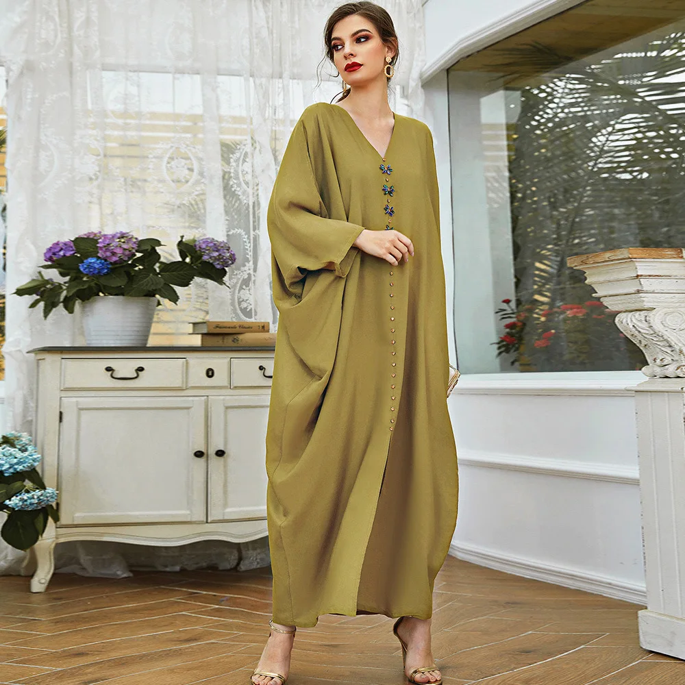 Eid Mubarak Abaya Dubai платье-Кафтан мусульманское платье Caftan Marocain s для женщин турецкие