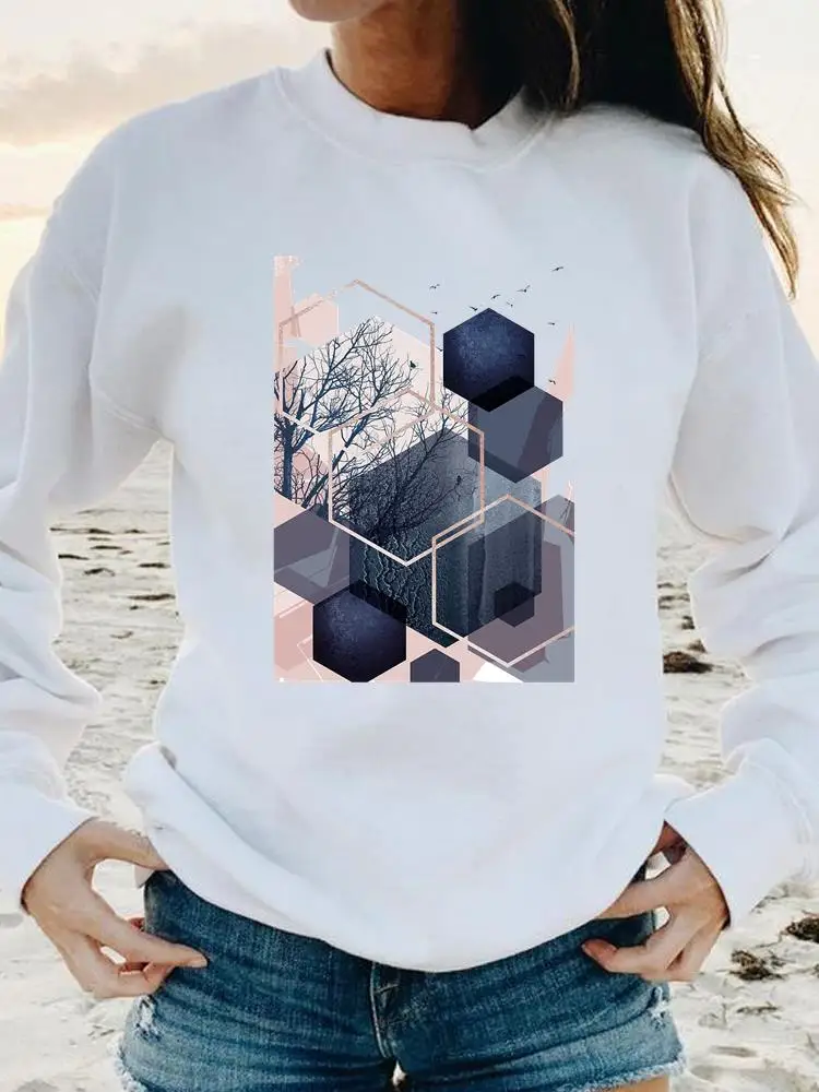 

Graphic Sweatshirts Watercolor Trend 90s Style Women Print Female Spring Autumn Fashion Casual Long Sleeve Clothing Pullovers