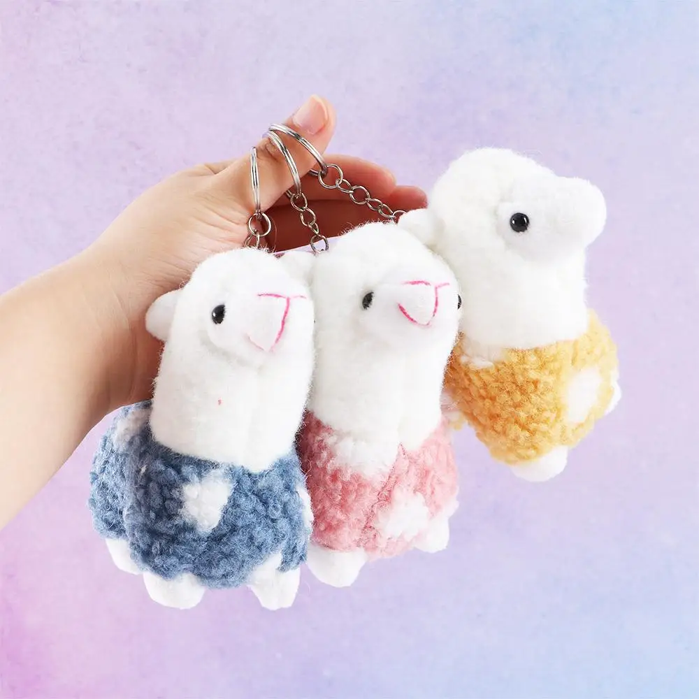 

Horse Birthday Gift Toy Gift For Children Alpaca Plush Keychains Key Chain Doll Plush Animals Keyrings Stuffed Toy