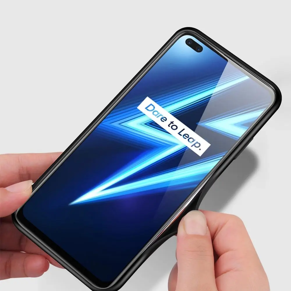 Чехол для Realme 8 7 6 5 Pro C21 C21Y C3 C11 XT C25 Oppo A53 A93 A95 5G A52 черный мягкий чехол телефона