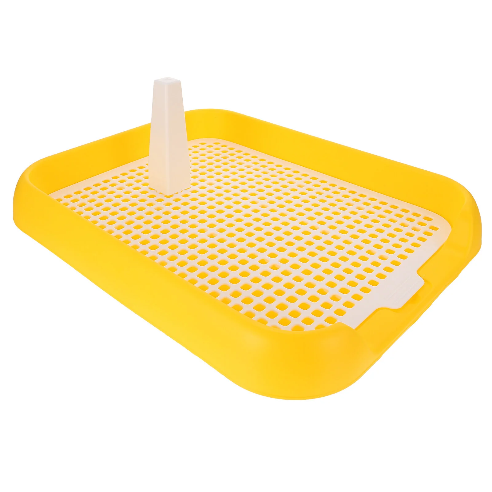 

Silicone Tray Pet Toilet Anti-slide Dog Train Potty Training Mat 46X38X6CM Indoor Anti-slip Yellow Pp
