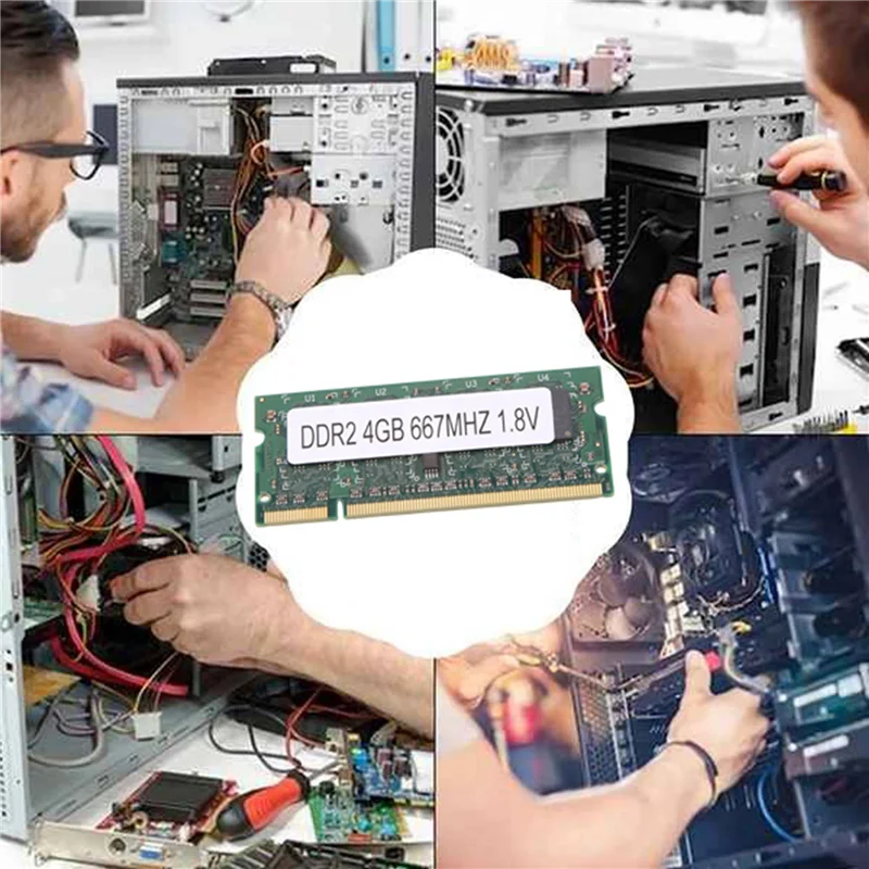 Оперативная память DDR2 4 Гб для ноутбука оперативная 667 МГц PC2 5300 SODIMM 1 8 в 200