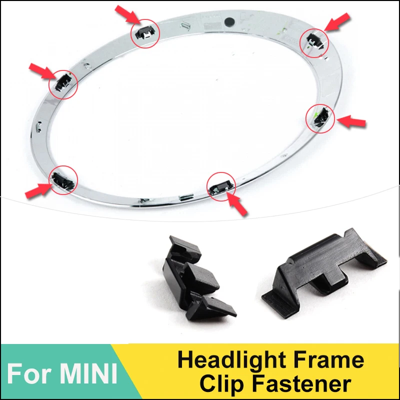 Передняя хромированная рамка для фар крышка запасные части MINI Cooper One S R56 R60 F55 F56 F57