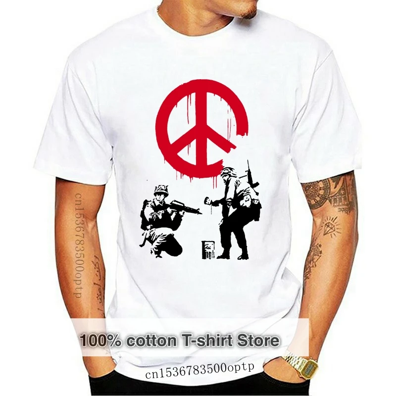 

BANKSY CND SOLDIERS MENS T SHIRT GRAFFITI STREET ART BANKSY