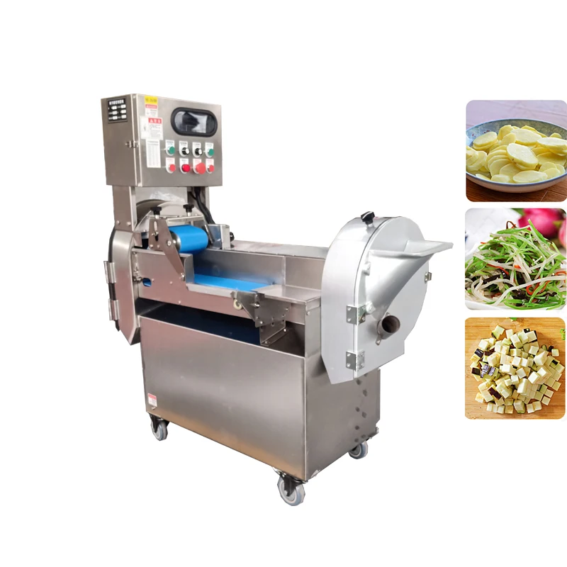 

Vegetable Cutting Machine Sausage Slicer Multifunction Onion Chopper For Ginger Potato Silk Melon Fruit Shred Diced Machine