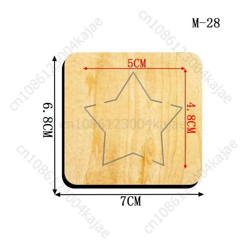 Новые пресс-формы в форме звезды 2024 Новое поступление Скрапбукинг 16 мм нож