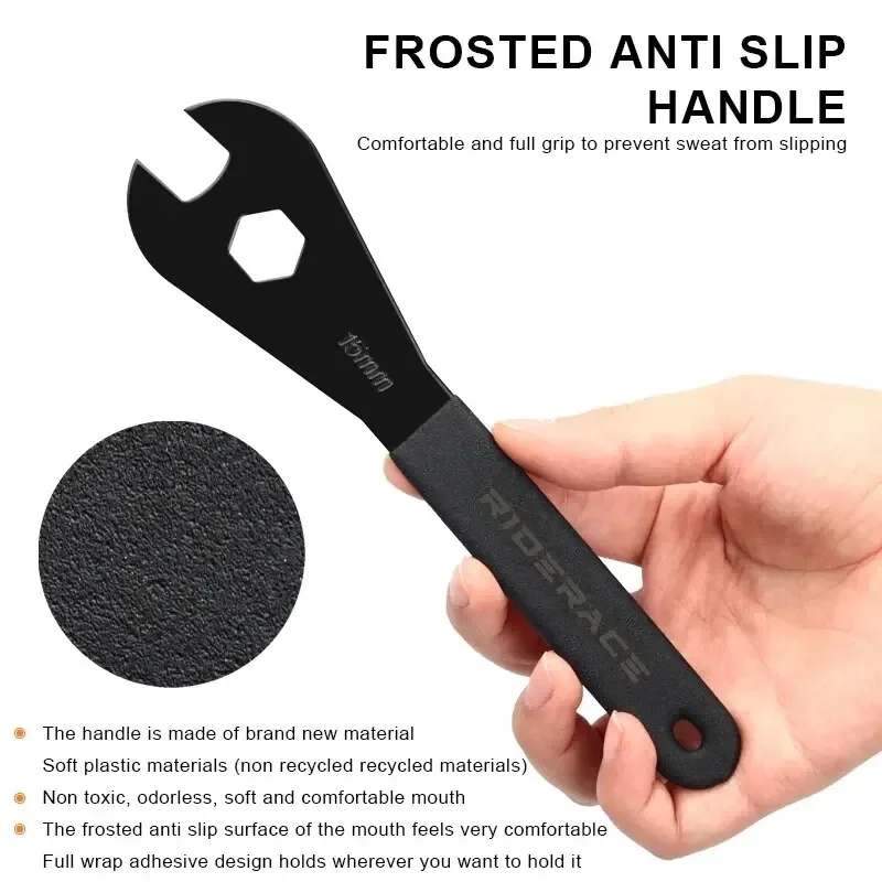 Велосипедный Педальный ключ RIDERACE Прочный инструмент 15 мм для снятия втулок