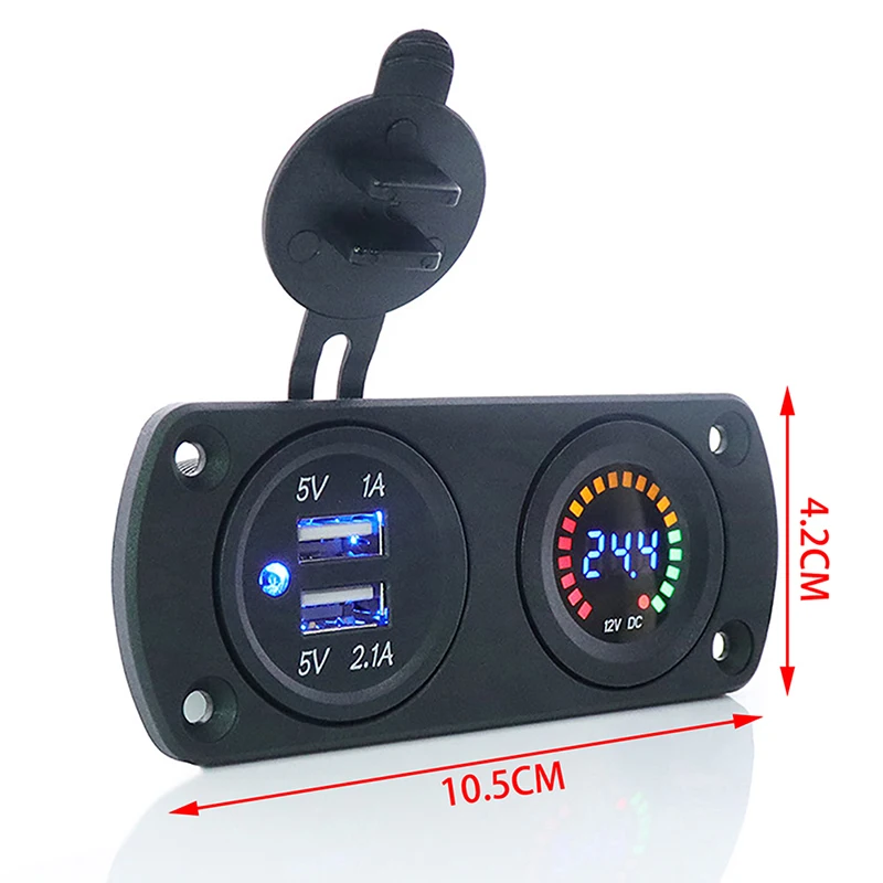 

Розетка с двумя USB-портами и 12 В, Монтажная пластина-12 В, combo-b 093344060069