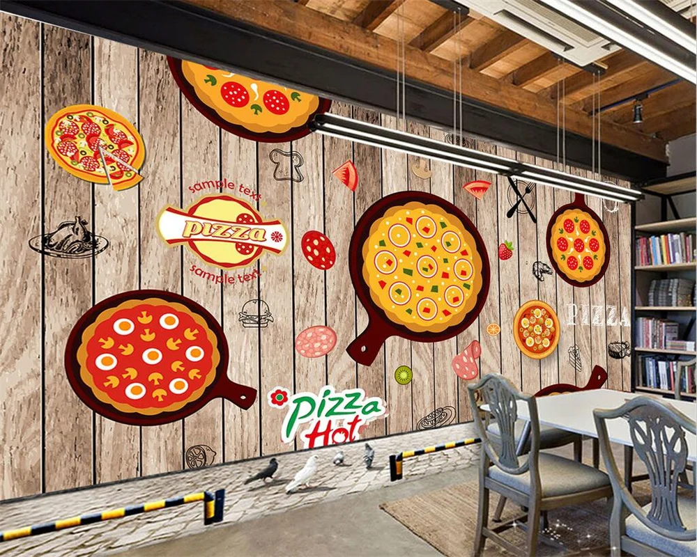 Большие настенные 3D-обои на заказ роспись вручную обои для западного ресторана