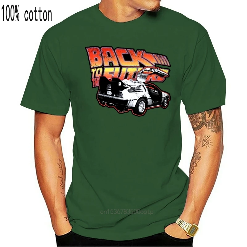 

Man Clothing Back To The Future DeLorean Classic Movie Black Unisex Tee T-Shirt DM22 Men T Shirt
