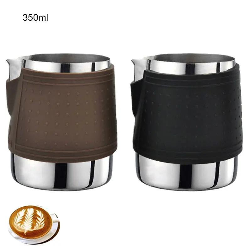 

350MLMilk Jug Pull Flower Cup Coffee Cappuccino Espresso Steaming Pitcher Coffee Milk Frothing Cup Coffee Steaming Pitcher
