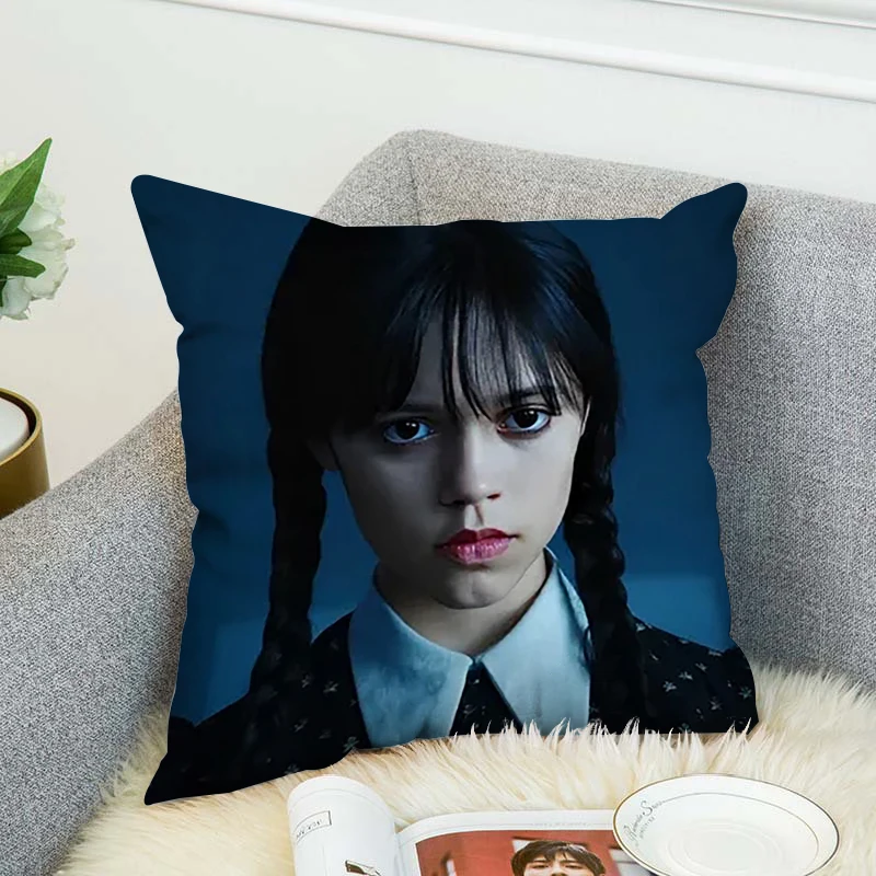 

Wednesday Addams Body Pillow Cover Pillowcases For Pillows Decor Home Short Plush Car Sofa Pillowcase Cushions Covers Bed