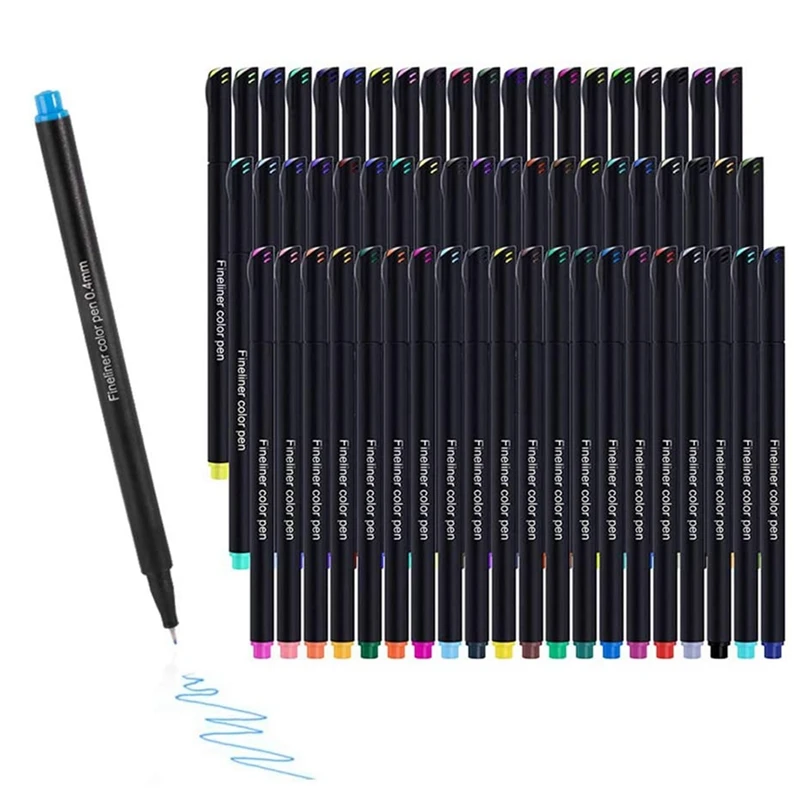 

Color Thin Line Color Water-Based Hook Line Pen Drawing Set Syringe Pen Hand Account 2.5X13.5Cm