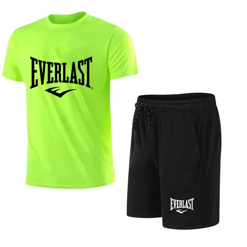 Фото EVERLAST, камуфляж неформальный для мужчин + брюки cortos, комплект из 2-х предметов, комплект deportivo de manga corta con respira №1
