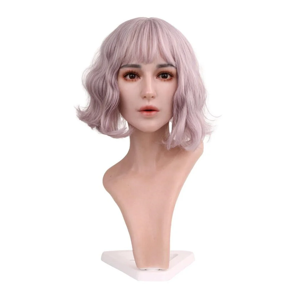 Europe All Silica Gel Female Head Art Mannequin Wigs Hats Display Racks Fake Human Accessories Scarves Makeup Props E182