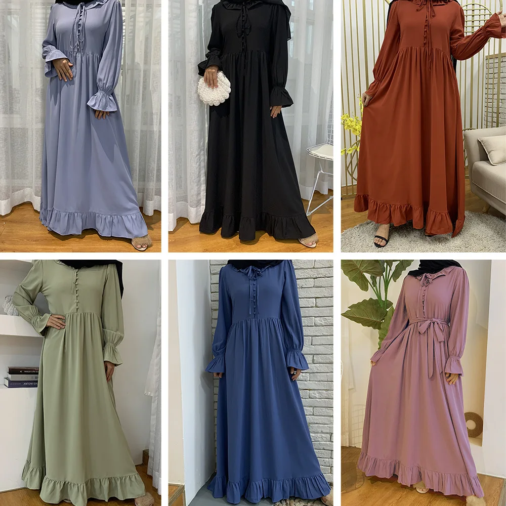 Abaya Дубай Турция мусульманская мода хиджаб платье Abaya для женщин мусульманская одежда платья Кафтан халат мусульманское арабское платье