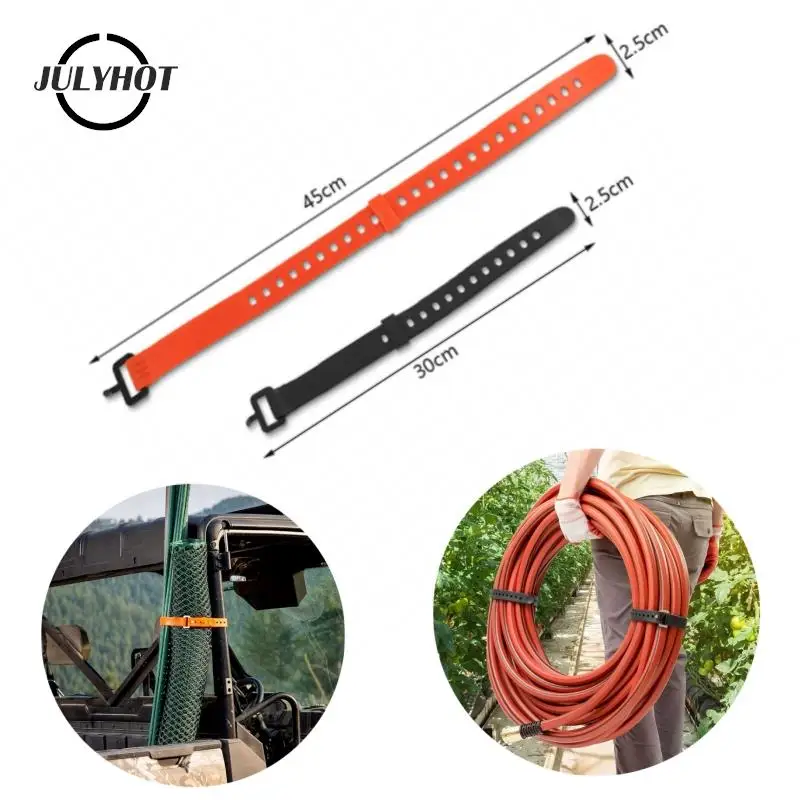 

1Pc Travel Tied Belt Durable Rubber Cargo Tie Down Luggage Lash Belt Strap Camping Hiking Cargo Storage Belt Buckle 30/45cm