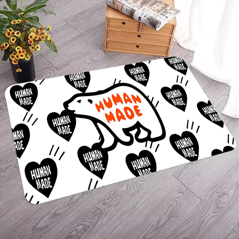 

Mat Kitchen Absorbent Rugs Welcome Human Made Mats Doormat Entrance Door Bathroom Balcony Bedroom Hallway Carpet Floor Bath Room