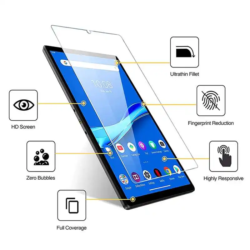9D закаленное стекло для Lenovo Tab M10 HD Gen 2 Plus FHD REL Защитная пленка экрана |