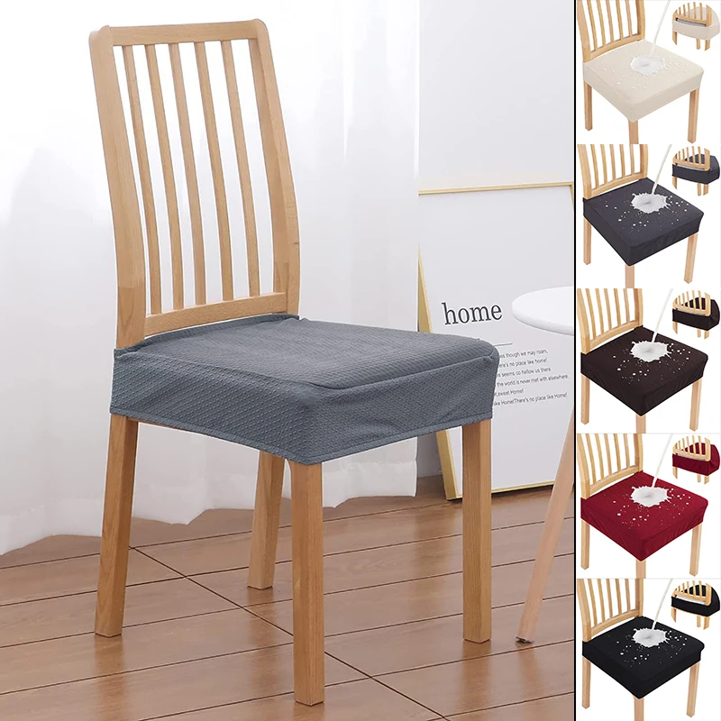 

Elastic Solid Color Chair Cover Home Spandex Stretch Slipcovers Chair Seat Covers For Kitchen Dining Room Wedding Banquet Home
