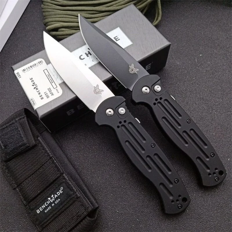 

High Hardness Benchmade 9051 Folding Knife Aluminum Handle 154CM Steel Outdoor Climbing Self-defense Tool Pocket Knives