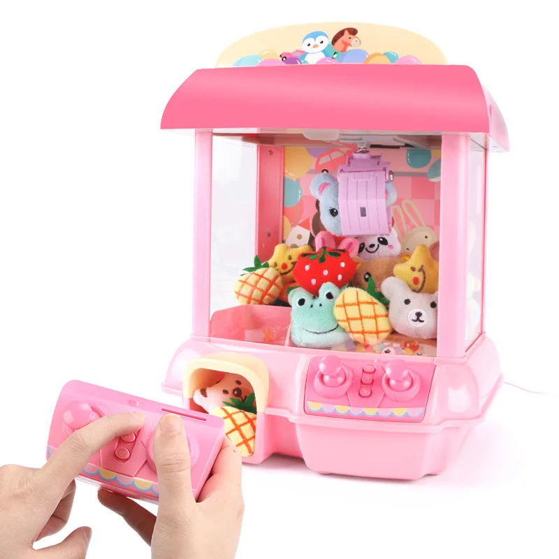 

10 Models Mini Claw Machine Cartoon Gashapon Candy Machine Vending Grabber Machine To Catch Pets Toys Children’s Toy Girl Gifts