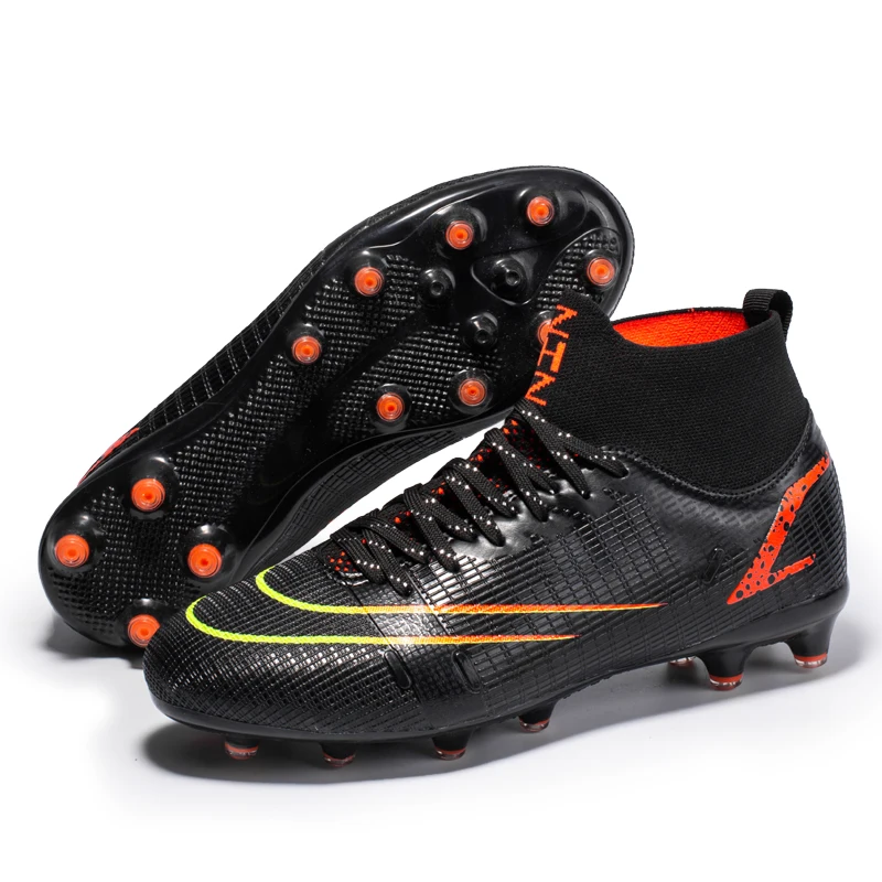 

high top long nails broken nails football shoes non-slip shock absorption couple outdoor training shoes jogging shoes