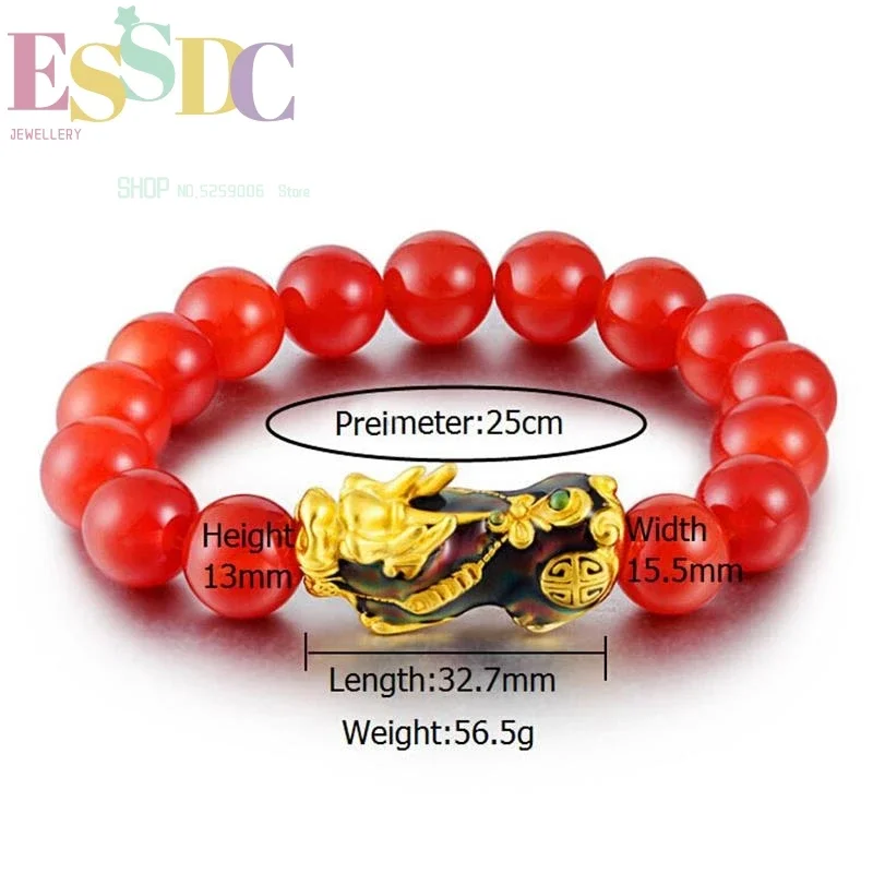 Мужской браслет сделай сам классический песочный золотой обесцвечивание Pixiu