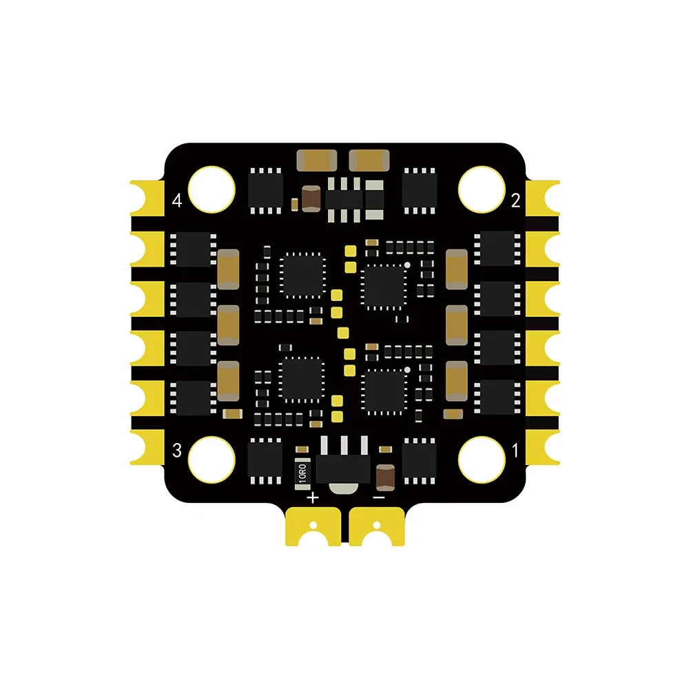 Фото SkyDElHAKRC Миниатюрный бесщеточный ESC 15A/25A 4IN1 BLHELI_S 20*20мм 2-5S с поддержкой Dshot150/300/600 PWM Oneshot для RC FPV гонок №5