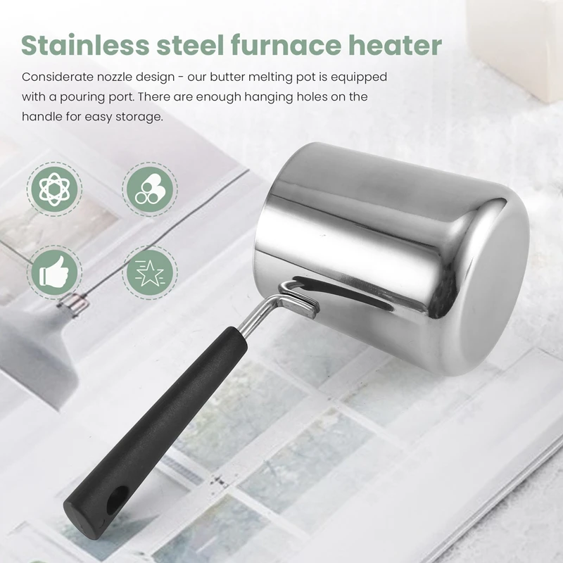 Подогреватель молока и масла турецкий кофейник плавильный котел из нержавеющей