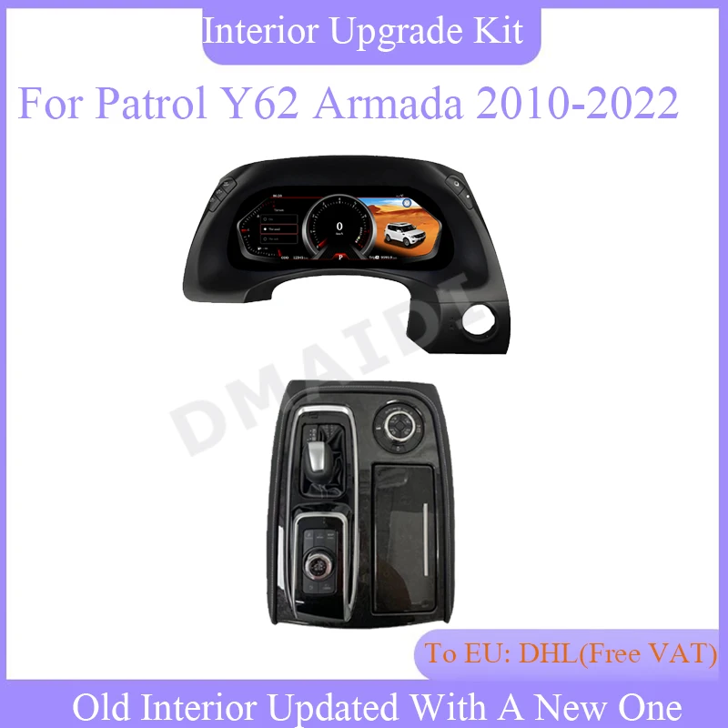 Новая обновленная цифровая приборная панель кухоннаяpit для Nissan Patrol Y62 Amanda 2010-2022
