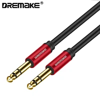 dremake jack 6 36 5mm 14 to 14 guitar trs 14 inch 6 35mm bass keyboard instrument cable for electric mandolin pro audio