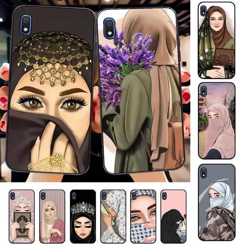 

Muslim Islamic Arabic Hijab Face Phone Case for Samsung A51 01 50 71 21S 70 31 40 30 10 20 S E 11 91 A7 A8 2018