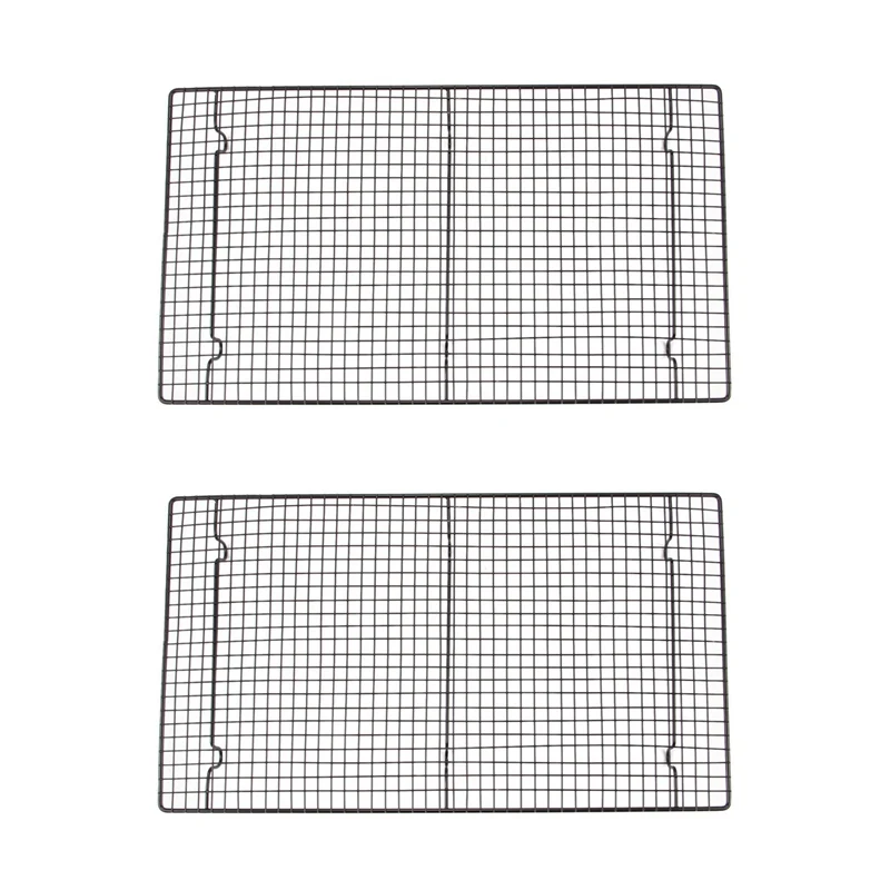 

2X Nonstick Cooling Rack Cooling Grid Baking Tray For Biscuit/Cookie/Bread/Cake Baking Rack Kitchen Pastry Tools