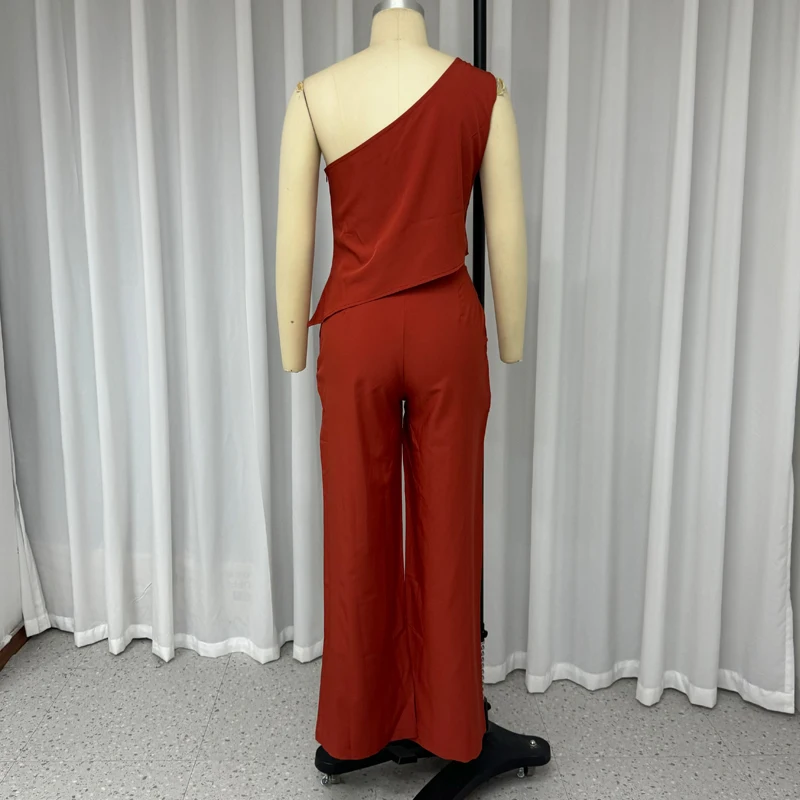 Wefads Женский комплект из двух предметов Повседневный простой однотонный офисный