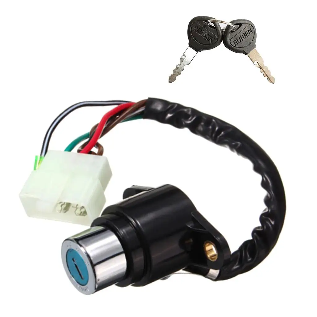 

1 Set Black Plastic Copper Motorbike Ignition Key Switch Assy Fit For CM400A 1979-1981