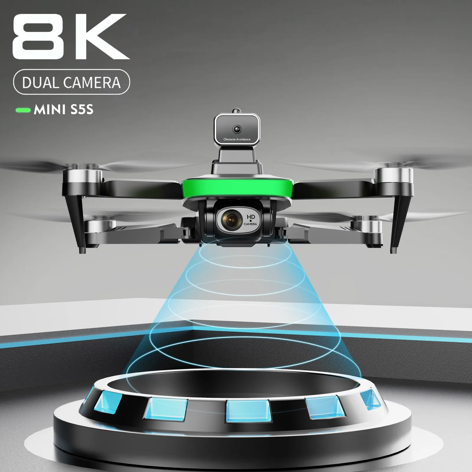 

S5S GPS Drone 4K 8K Dual HD Camera Obstacle Avoidance Optical Flow Positioning Brushless RC Dron Foldable Quadcopter Toys Gifts