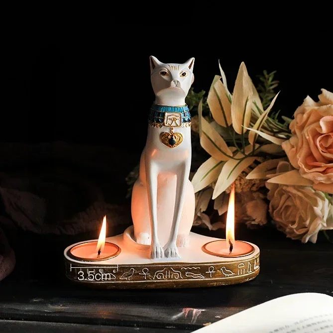 Винтажная скульптура египетская искусственная богиня Bastet Статуэтка кот Бог