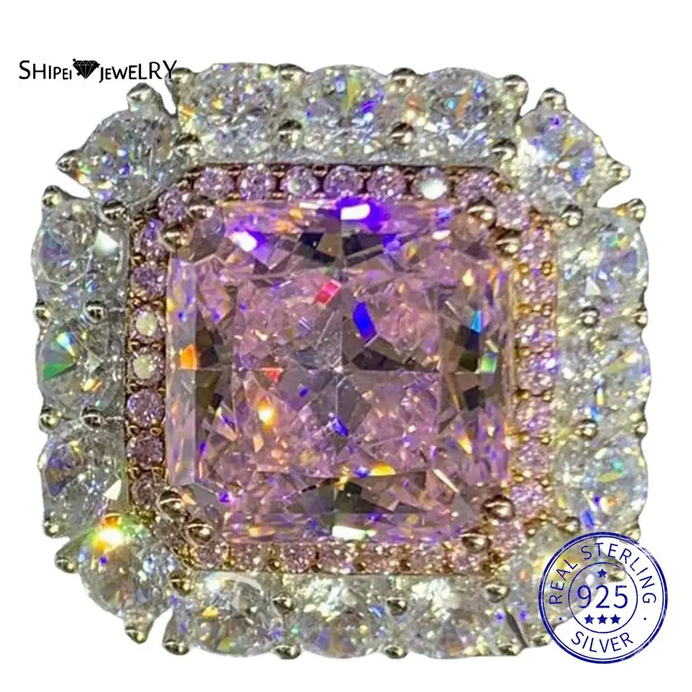 

Женское кольцо с муассанитом, 8 карат, D