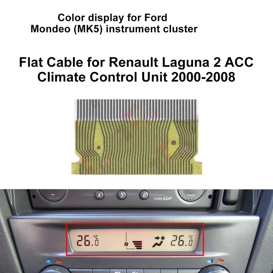 Лента с плоским тросом для блока климат-контроля Renault Laguna 2000~2008 ACC